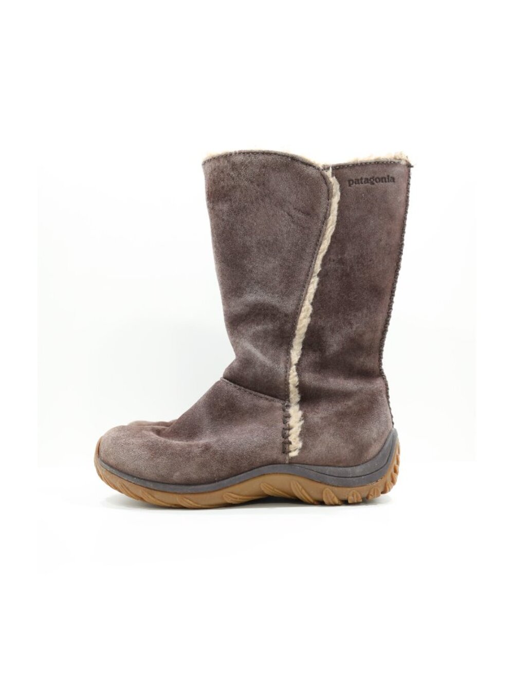 Patagonia Lugano Brown Suede Leather Insulated Waterproof Winter Boots - 6